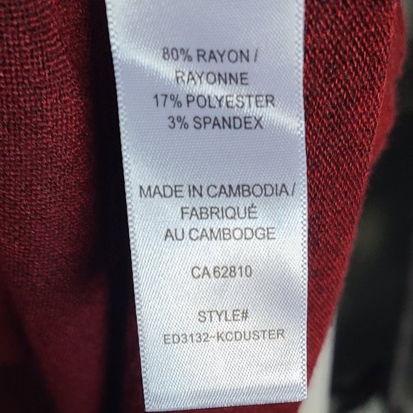 XXL Women's Long Rust Red Duster - Picture 4 of 6